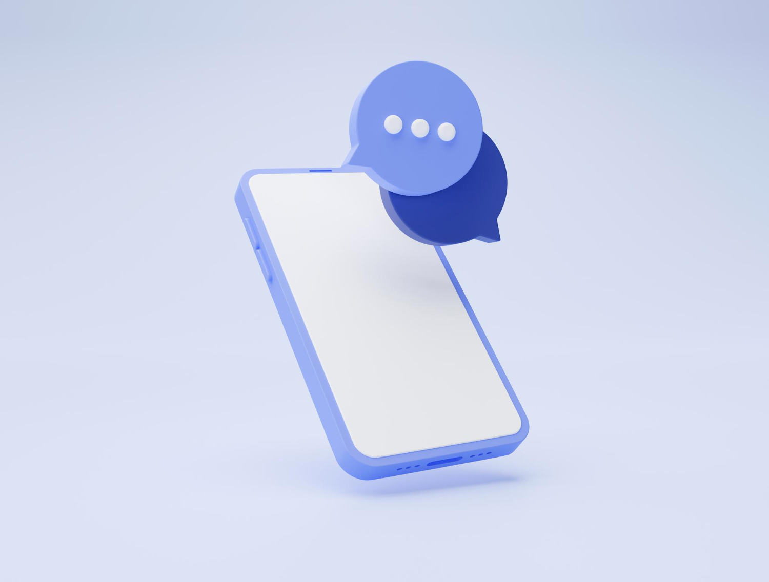 Uno smartphone con un'interfaccia chatbot, simbolo di AI conversazionale semplice ed efficiente